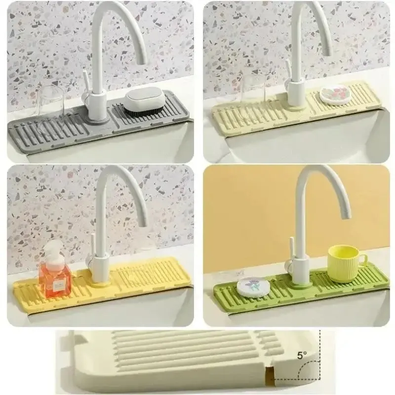 🔥 LAST DAY SALE BUY ONE GET ONE FREE (2 PIECES) 🔥 Neat Splash Proof Faucet Shield and Drain Pad