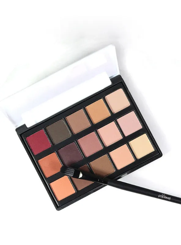 15 Colors Shadow Palette Eyeshadow Makeup Brush