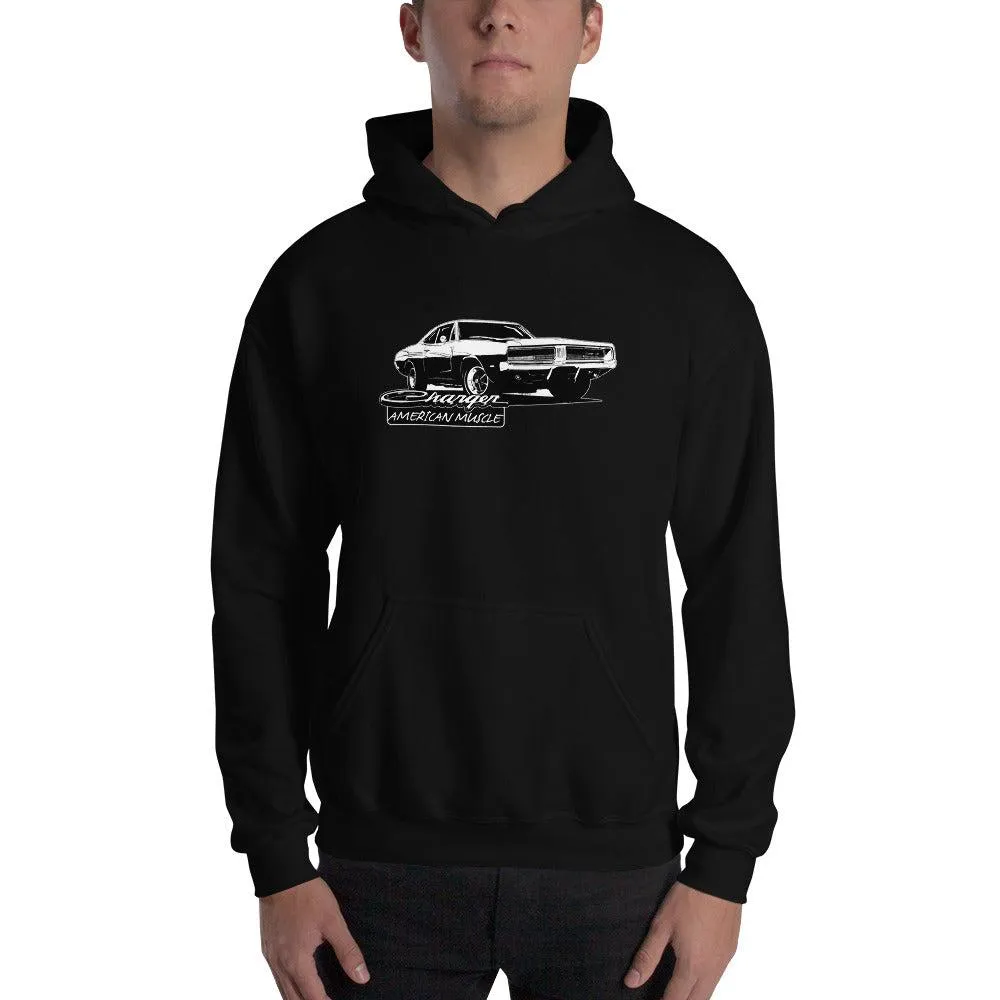 1969 Charger Hoodie American Muscle Car Sweatshirt