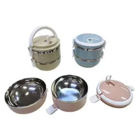 2-Tier Stainless Steel Lunch Box (Gloss finishing)