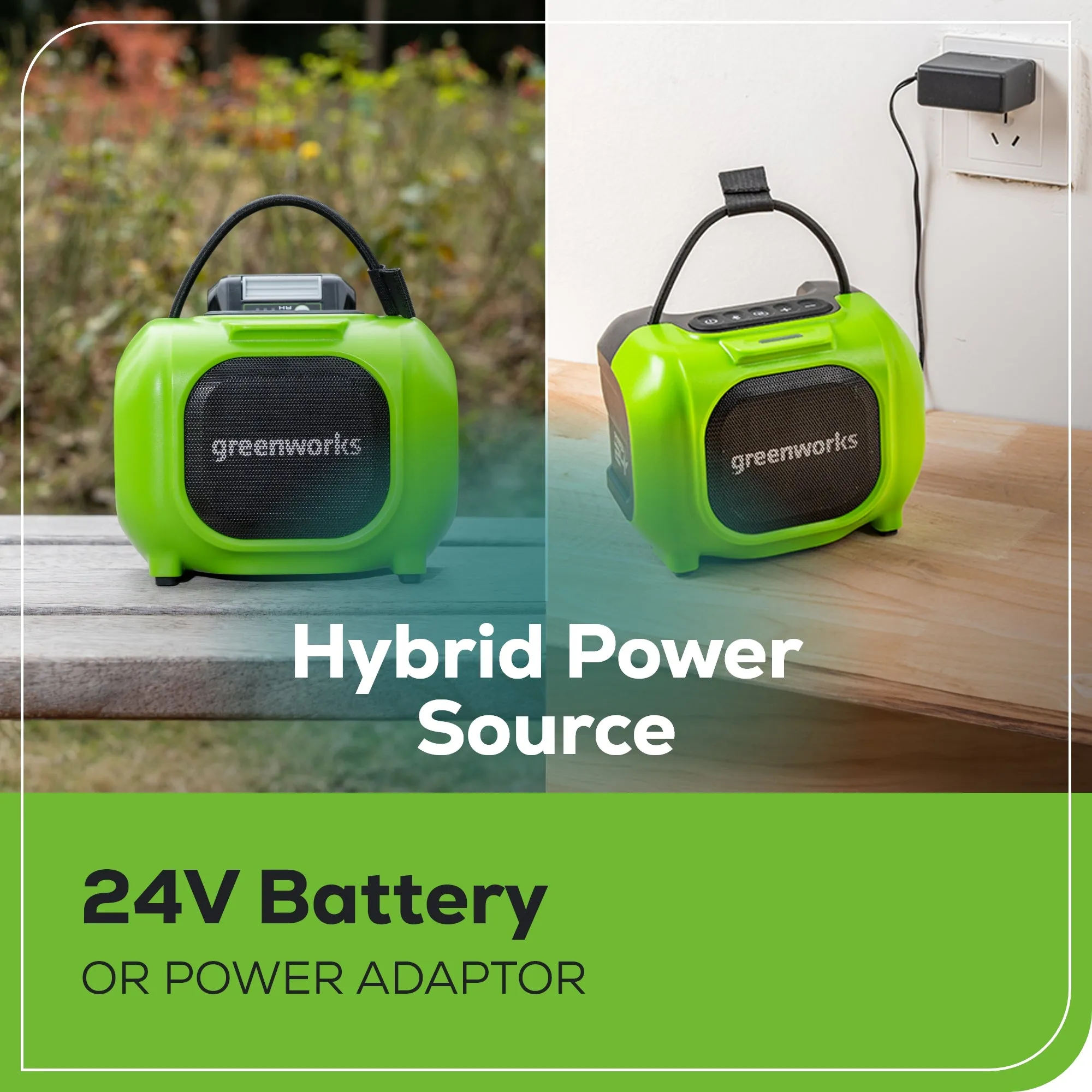 24V Cordless Battery Mini Bluetooth Speaker (Tool Only)