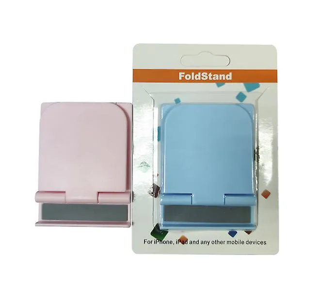 2Pcs white Universal mobile phone tablet desktop stand, foldable plastic mobile phone stand AZ19077