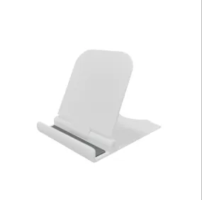 2Pcs white Universal mobile phone tablet desktop stand, foldable plastic mobile phone stand AZ19077