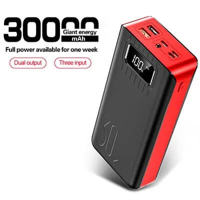 30000mAh Power Bank with Fast Charge