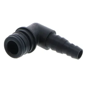 3/4 Quad Port 90 Deg Elbow x 10/13mm Hose Barb Fittings