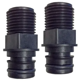 3/4 Quad Port x 3/8" NPT Straight Fittings (Pair)