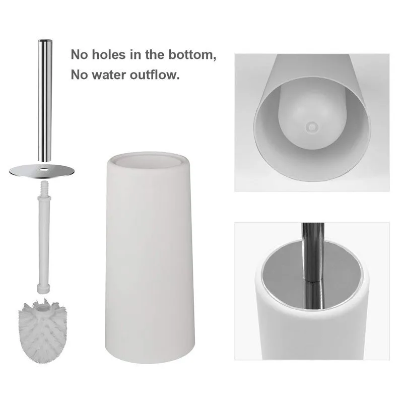 6pcs Bathroom Accessories Set Bath Toilet Brush with Trash Can Toothbrush Holder Soap Tumbler Cup