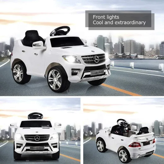 6V Mercedes Benz Kids Ride on Car with MP3 RC-White