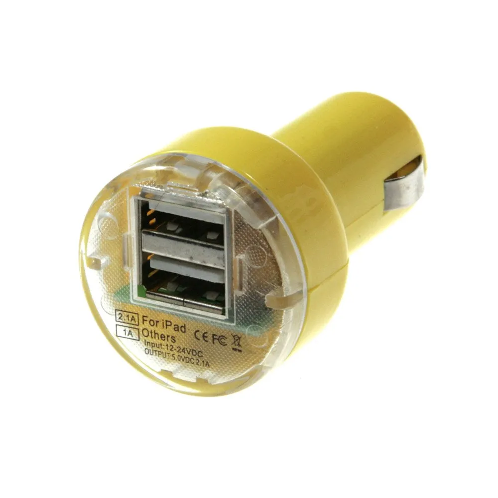 Aerpro DUSBPCYL Dual USB Port Charger - Yellow