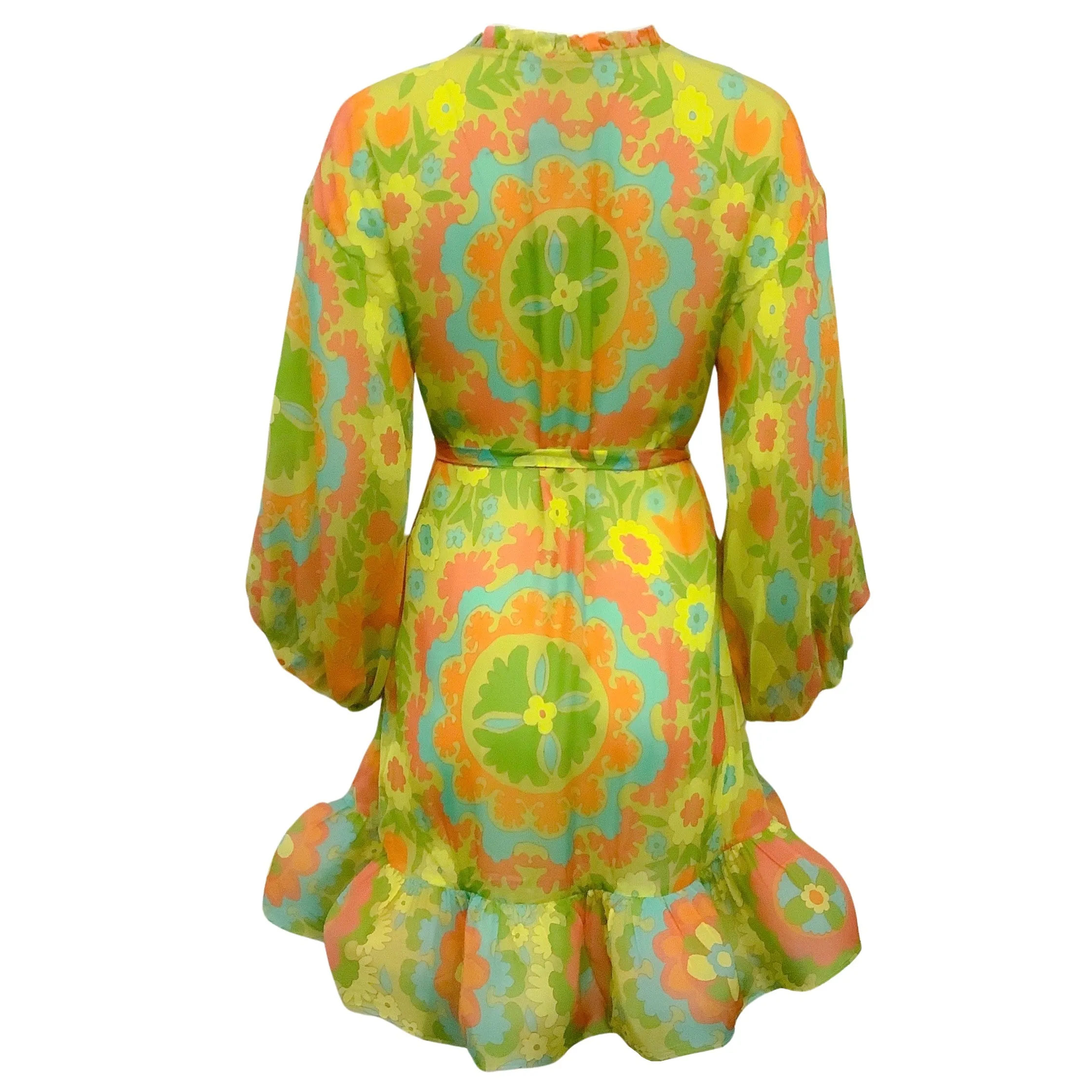 Alexis Green Multi Floral Analia Dress