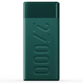 Ambrane 27000mAh Power Bank, 20W Fast Charging, Triple Output, Type C PD (Input & Output), Quick Charge, Li-Polymer, Multi-Layer Protection for iPhone, Smartphones & Other Devices (Stylo Pro, Green)