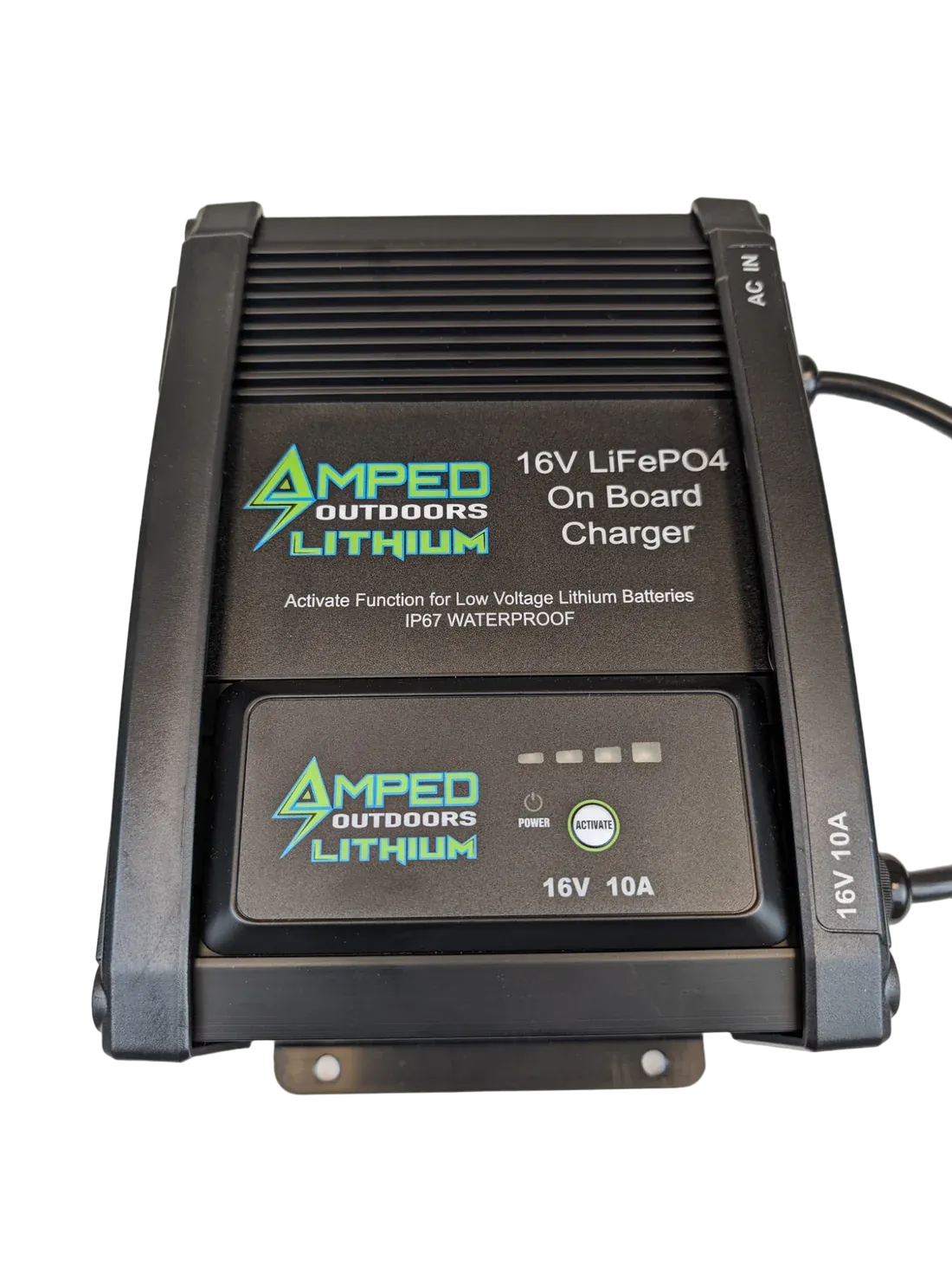 Amped Outdoors LiFePO4 Battery | Nominal Capacity 80Ah | Nominal Voltage 16V | With On board Charger