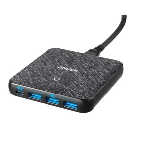 Anker 1port USB-C PD(45W)   3ports USB(20W) PowerPort Atom III (A2045K11) Wall Charger