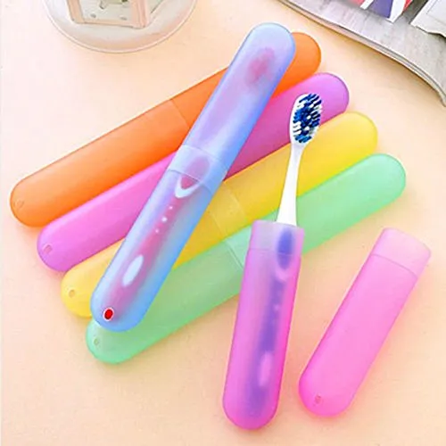 Anti-Bacterial Toothbrush Cover | Universal Size, for Home & Travel, Mix Colors (Pack of 5)