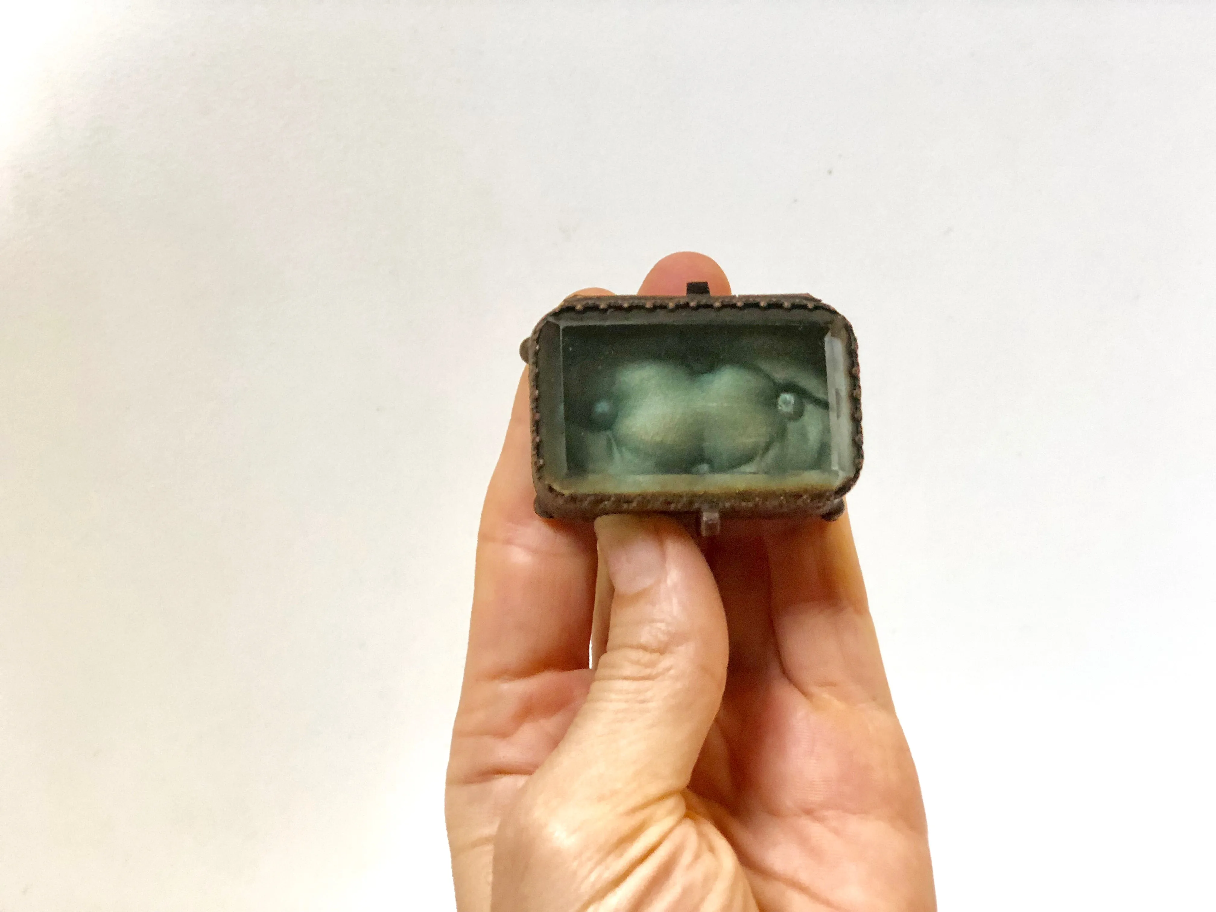 Antique Miniature Victorian Jewelry Box