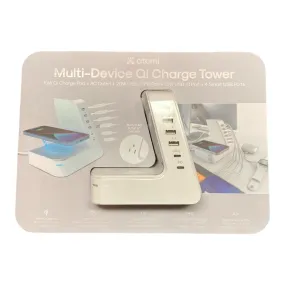 Atomi 20W Qi Wireless Charging Multiport Charge Tower