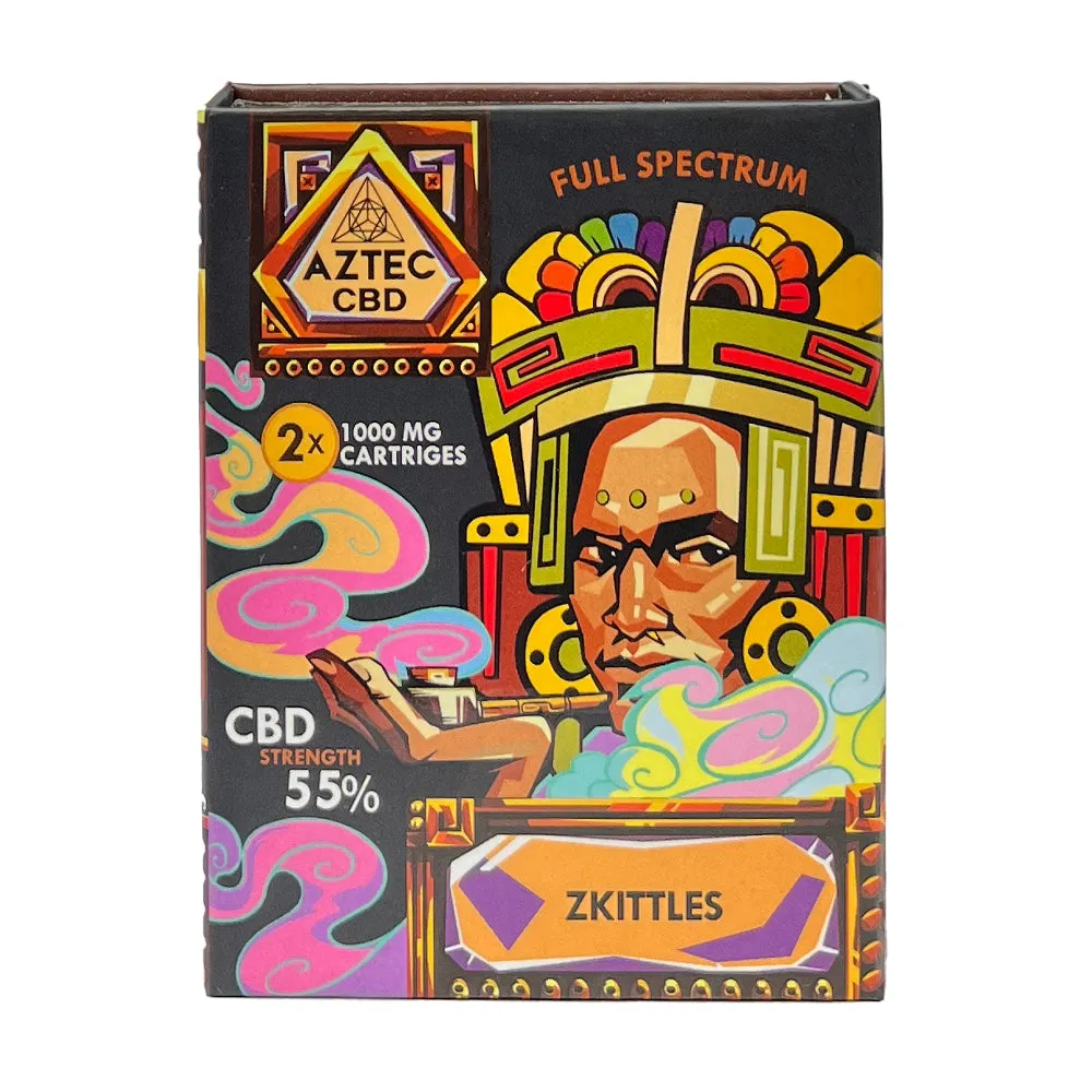 Aztec - 55% 1ml CBD Cartridge - Twin Pack New Flavours