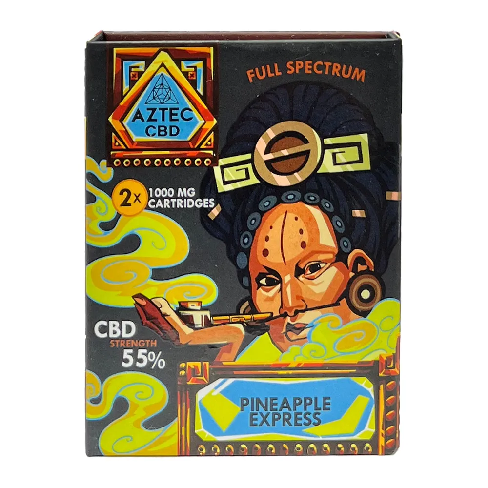 Aztec - 55% 1ml CBD Cartridge - Twin Pack New Flavours