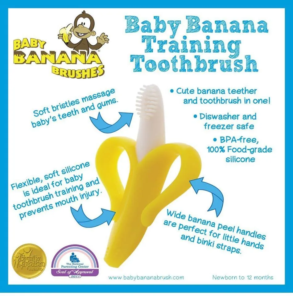 Baby Banana Bendable Infant Training Toothbrush