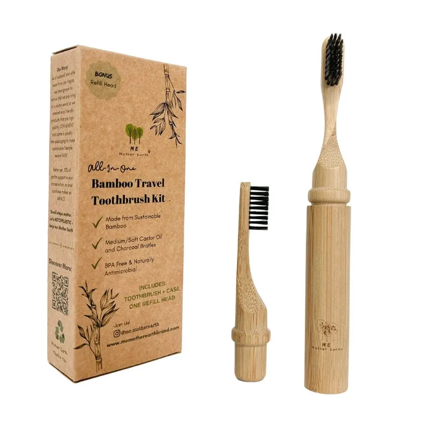 Bamboo All-In-One Travel Toothbrush