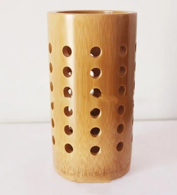 Bamboo Toothbrush and Toothpaste Holder | Wooden Toothbrush Cup | Pencil Holder | Makeup Brush Holder