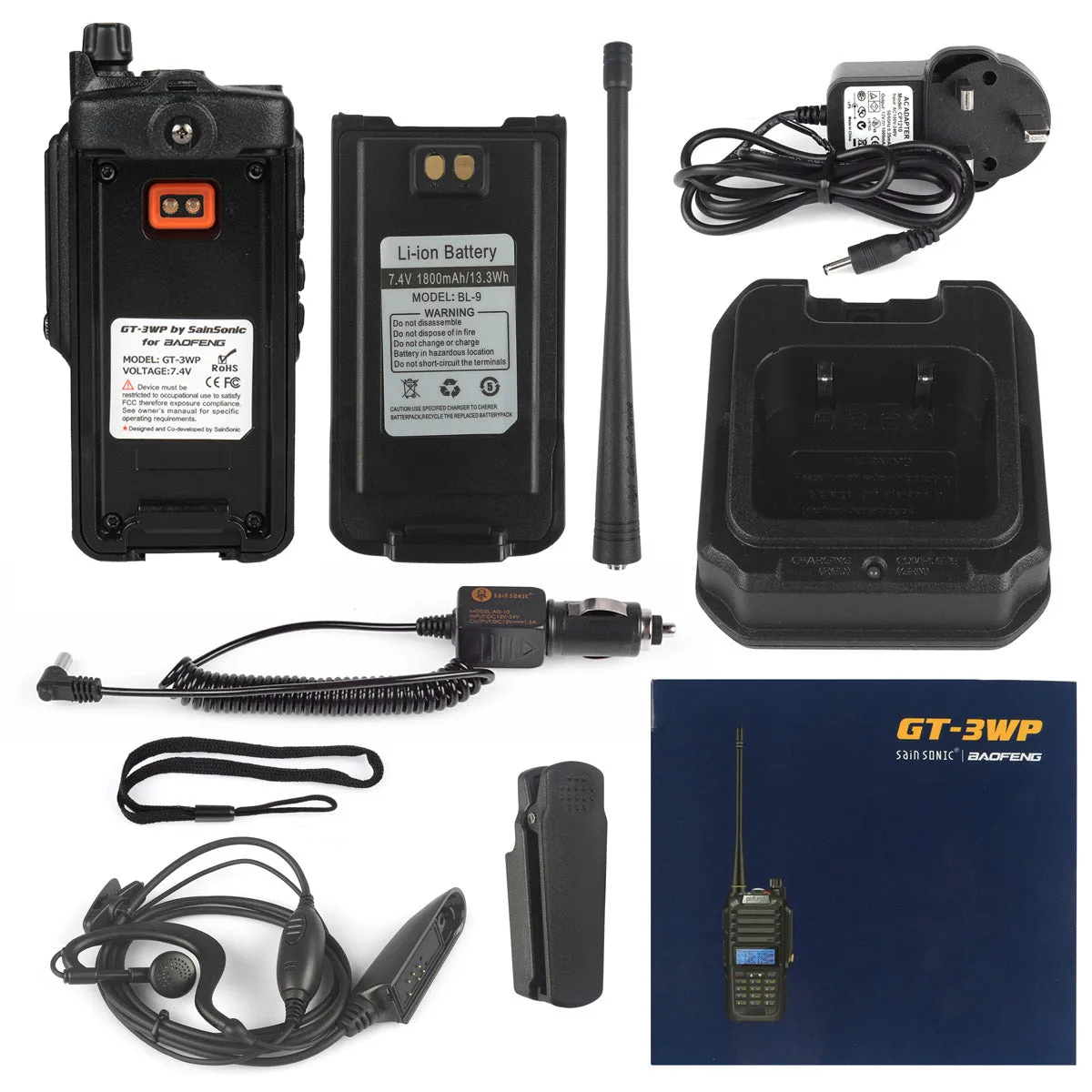 Baofeng GT-3WP Two Way Radio [10 Packs]   Programming Cable [DISCONTINUED]