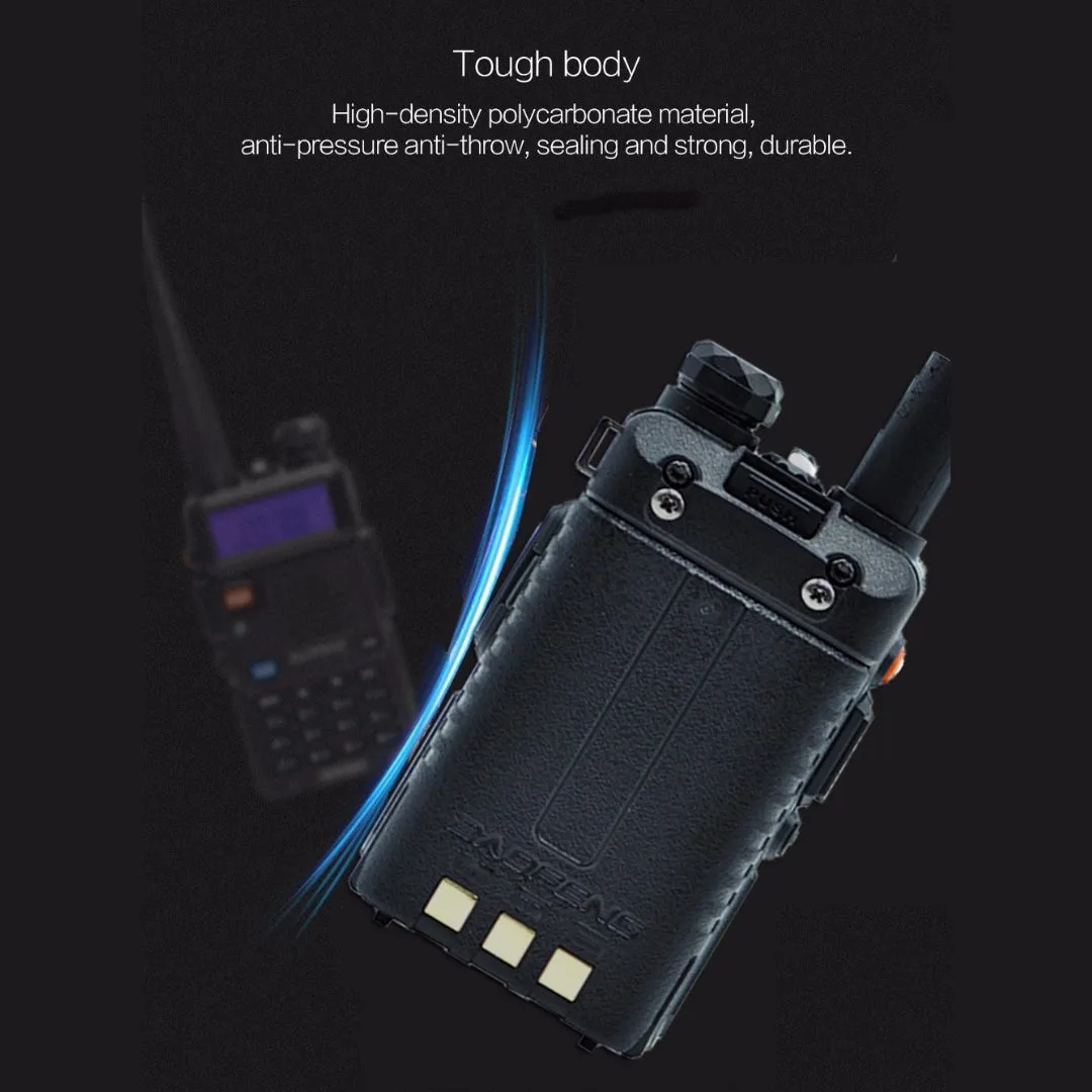 Baofeng UV-5R [2 Pack] | Dual Band | 4/1W | 128CH | Flashlight | VOX | Alert