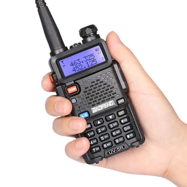 Baofeng UV-5R [2 Pack] | Dual Band | 4/1W | 128CH | Flashlight | VOX | Alert