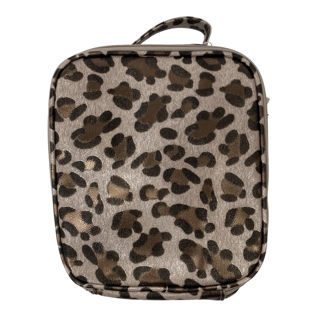 Bari Lynn Light Pink Leopard Lunch Box