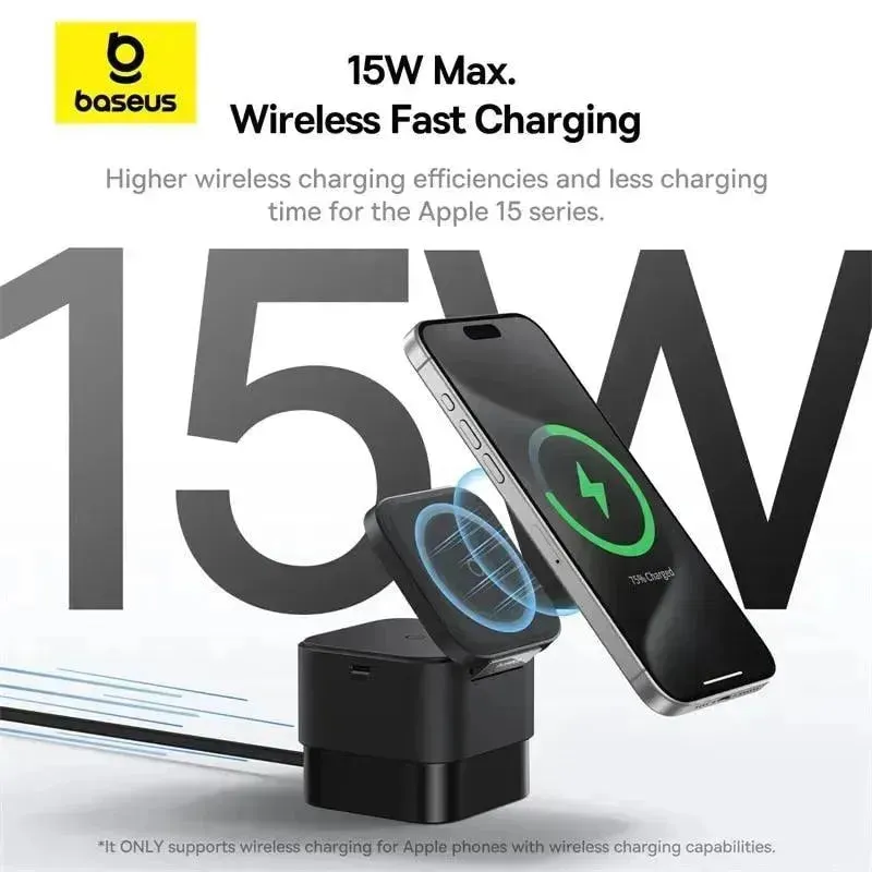 Baseus 25W 2 in 1 Magnetic Wireless Charger Stand