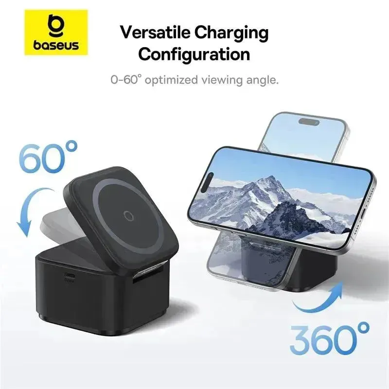 Baseus 25W 2 in 1 Magnetic Wireless Charger Stand