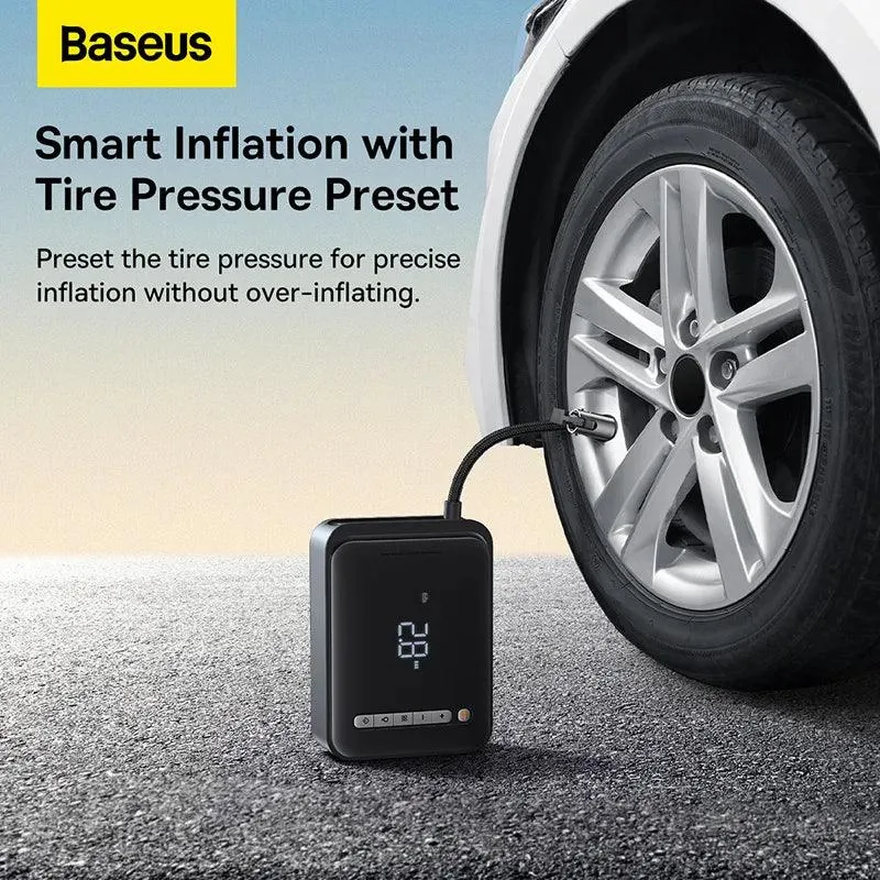 Baseus All-in-One Car Jump Starter and Tire Inflator with Power Bank Functionality - 1000A Fast Charging Solution