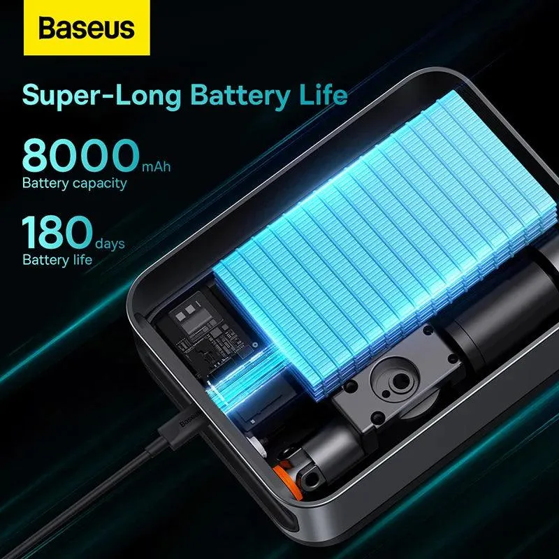 Baseus All-in-One Car Jump Starter and Tire Inflator with Power Bank Functionality - 1000A Fast Charging Solution