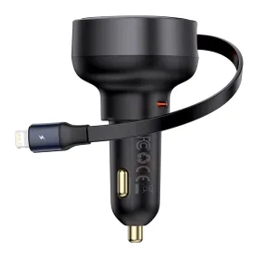 Baseus Enjoyment Pro Car Charger C Retractable iP Cable 55W-C00057803111-00