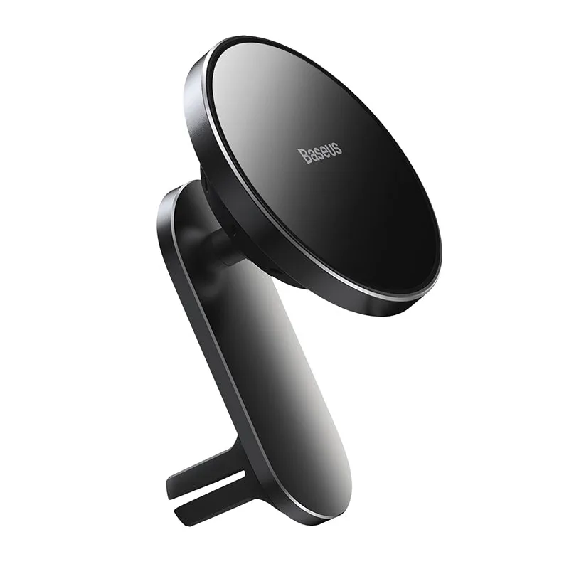 Baseus Magnetic Car Mount Wireless Charger Holder MagSafe Compatible For IPhone Black (WXJN-01)