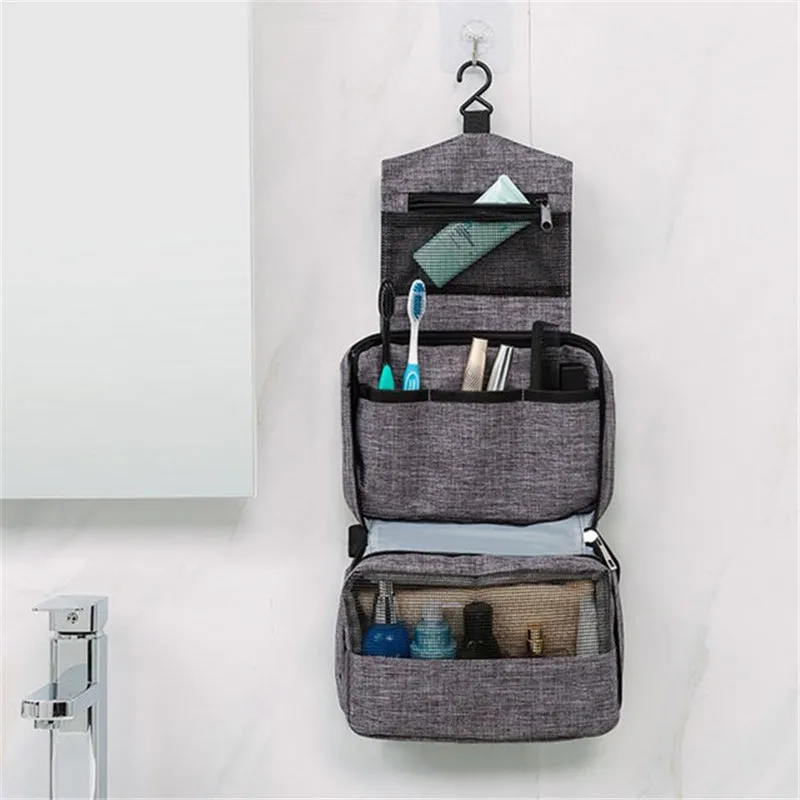 Bathroom Shower Waterproof Travel Toiletry Makeup Storage Bag Pouch Organizer