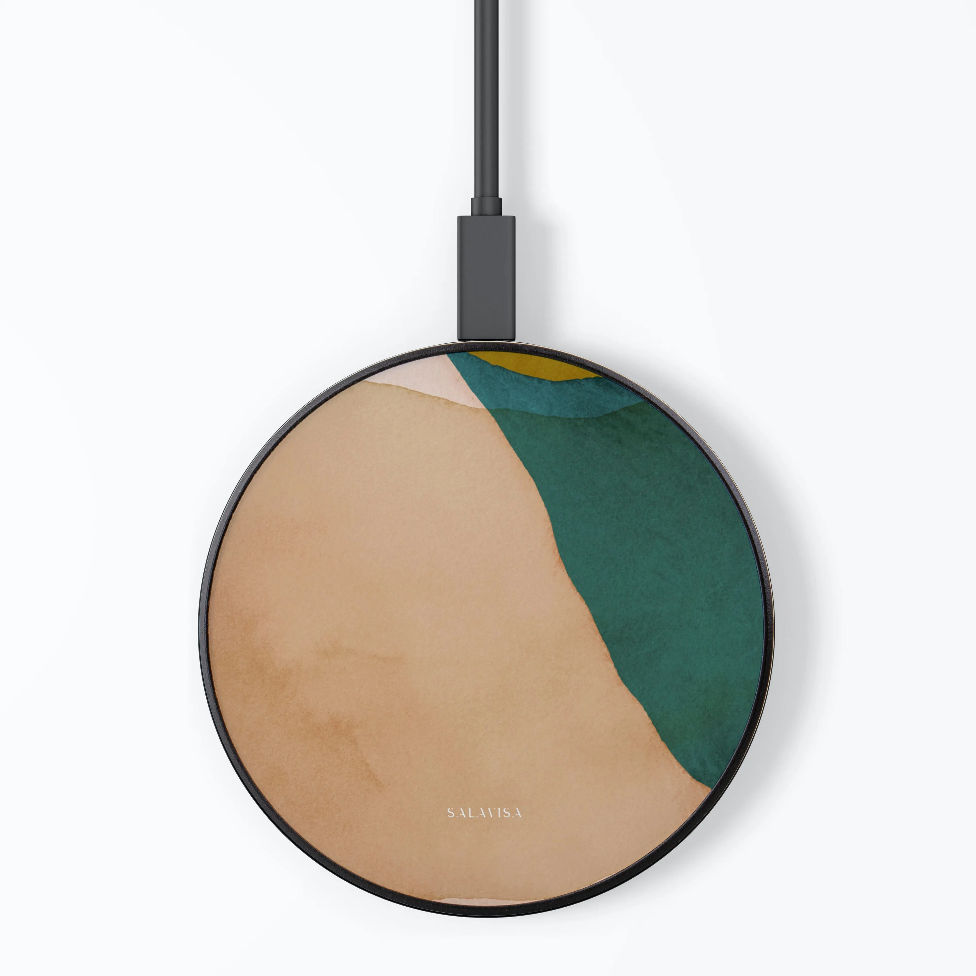 Beige Canvas Wireless Charger