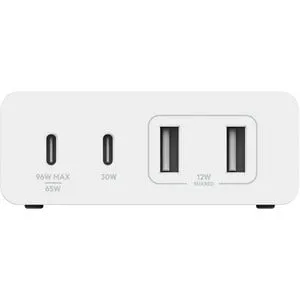 Belkin 4-Port GaN Laptop Charger 108W, White