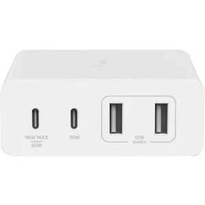 Belkin 4-Port GaN Laptop Charger 108W, White