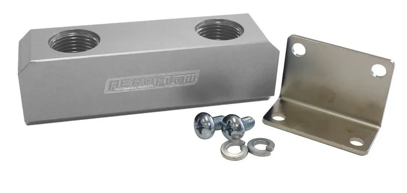 Billet Log Type Fuel Block -8ORB AF452-08S