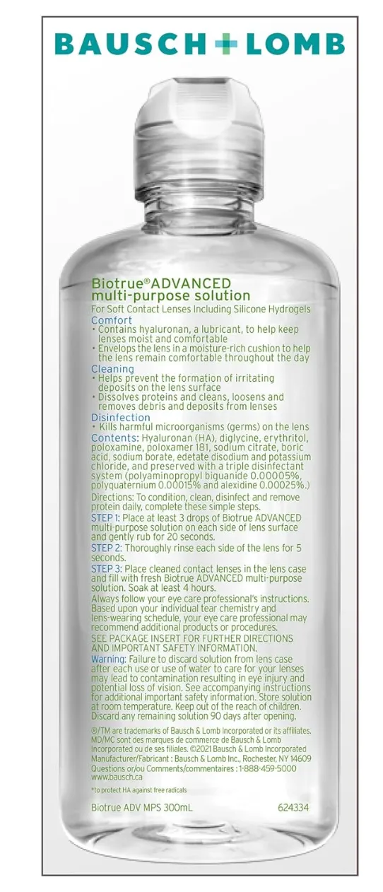 Biotrue Advanced Multi-Purpose Solution