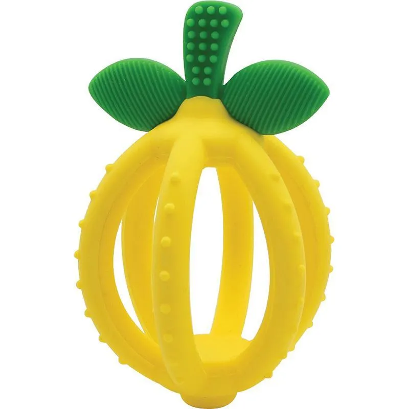 Bitzy Biter Lemon Silicone Teething Ball