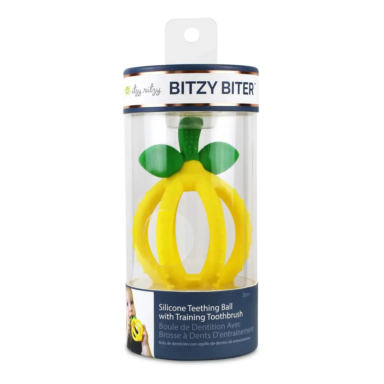 Bitzy Biter Lemon Teething Ball Baby Teether