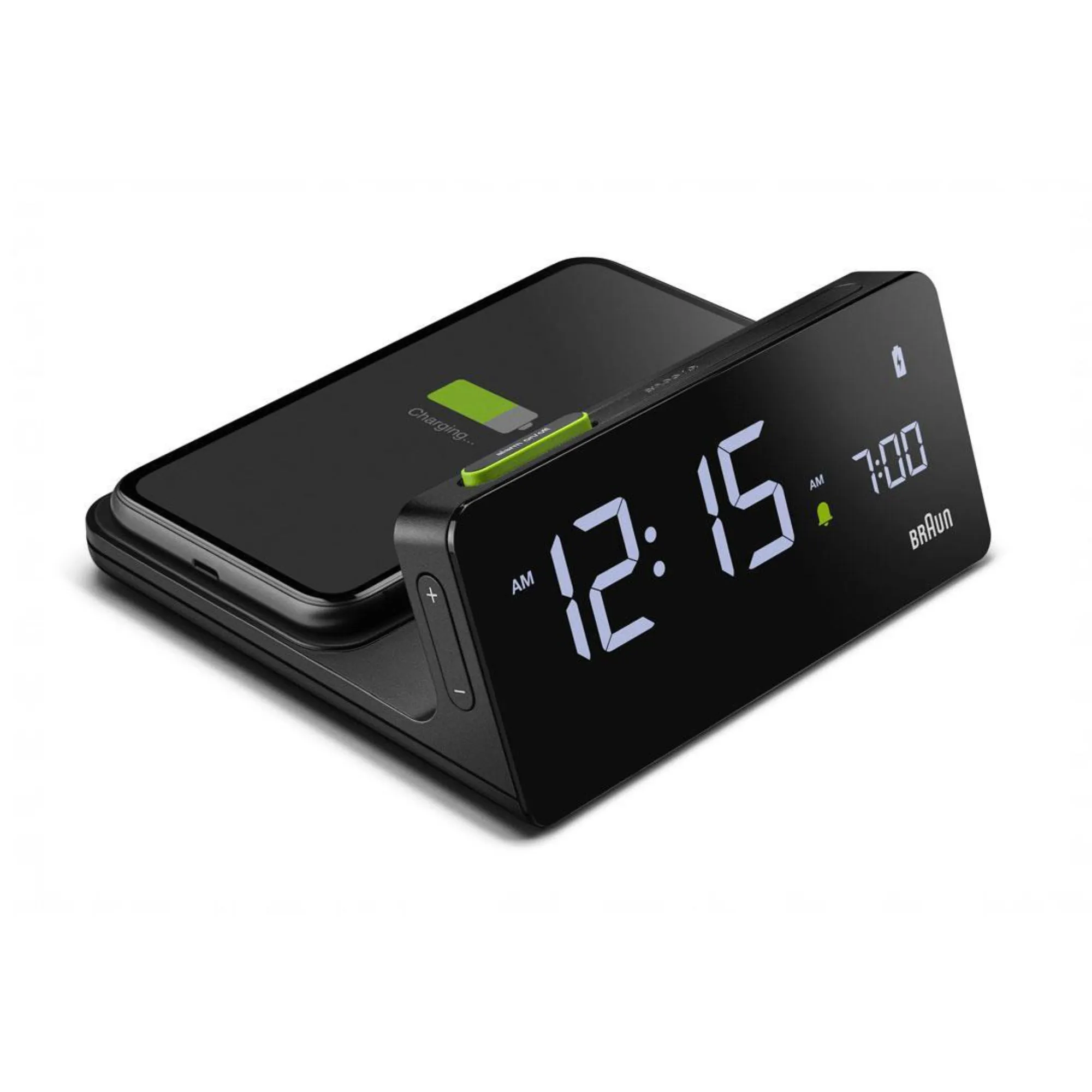 Braun BC21 Alarm Clock with Wireless Charger