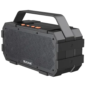 BUGANI Bluetooth Speaker, 40W Portable Bluetooth Speakers with Stereo Loud Sound, 24H Playtime, Built-in Mic, Support TF Card/AUX, IPX6 Waterproof Outdoor Speaker for Camping Beach Party