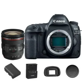 Canon 5D Mark IV EOS DSLR Camera with 24-70mm f/4L IS USM Lens