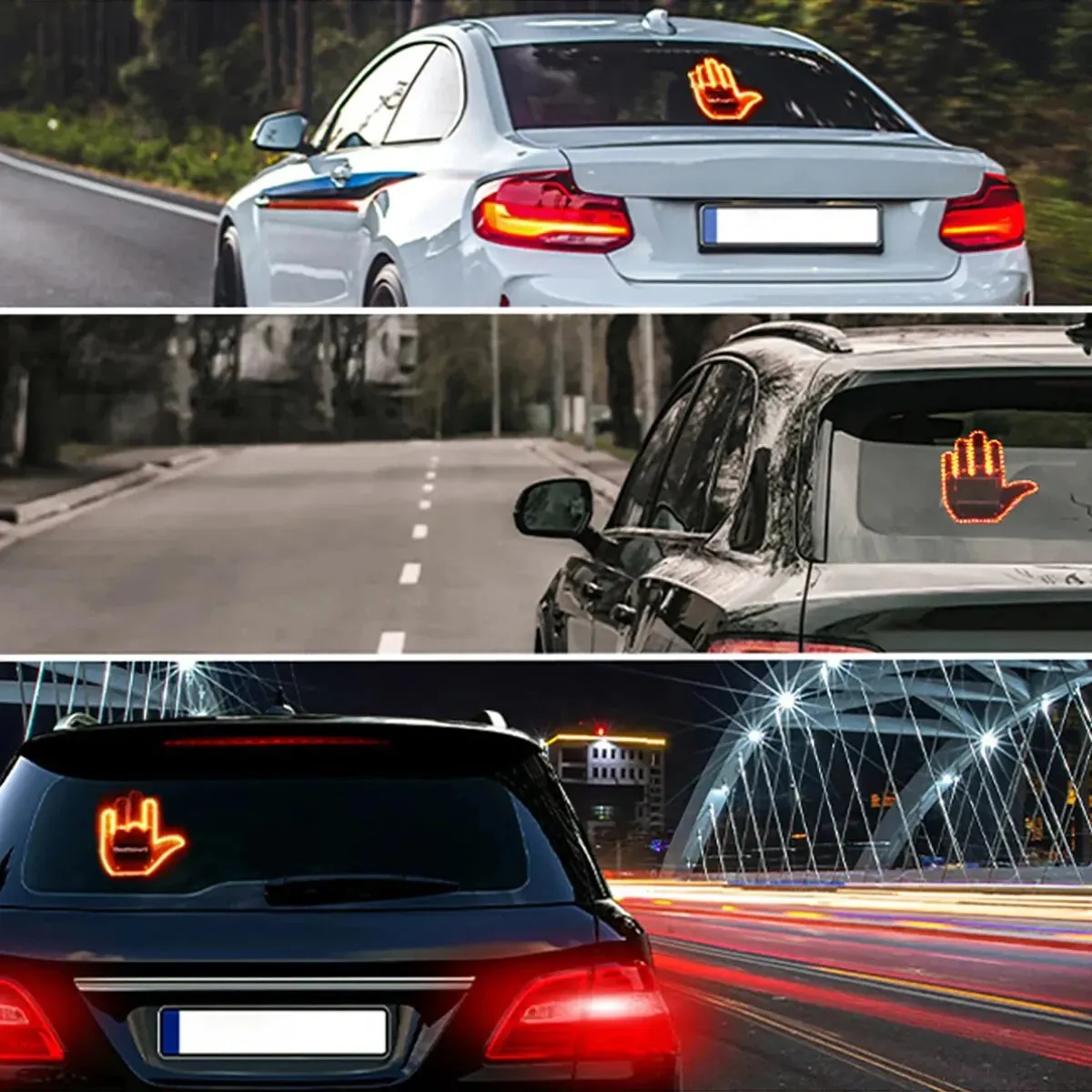 Car Interior Finger Light - LED Middle Finger Lamp