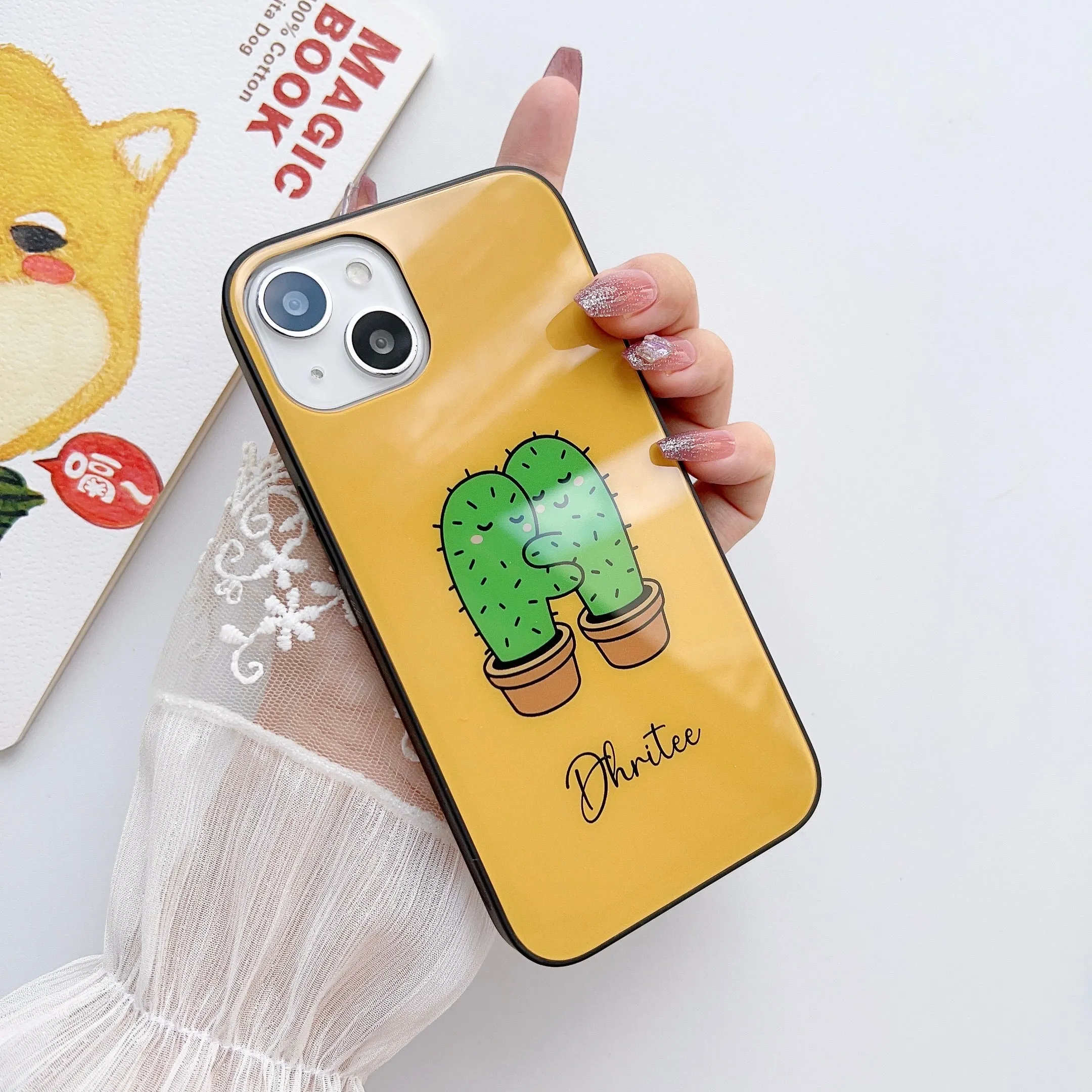 Cartoon Glass Phone Case