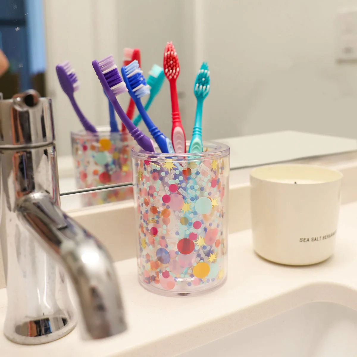 Celebrate Every Day Confetti Multipurpose Pen Cup Organizer