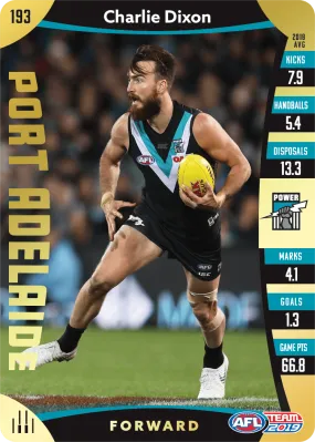 Charlie Dixon, Gold, 2019 Teamcoach AFL